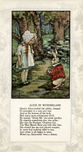 an illustration from the book alice in wonderland