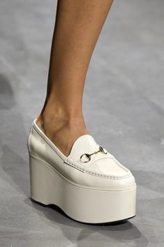 Gucci 2024, Ss 2024, White Platform, Fashion For Women Over 40, Platform Loafers