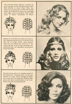 an old fashion hairstyle for women with different styles