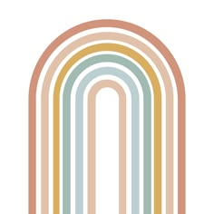 an image of a rainbow that is in pastel colors