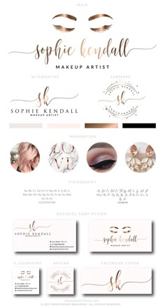 the website design for an eye makeup artist