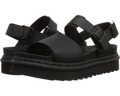 Dr. Martens Voss Voss Sandals, Doc Marten Sandals, Dr Martens Voss, Dr Martens Womens, Sleek Fashion, Goodyear Welt, Ankle Strap Sandals, Leather Coat, Strap Sandals