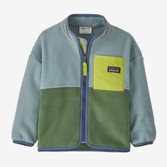 Patagonia Baby Synchilla® Fleece Jacket Patagonia Baby, Baby Patagonia, 50% Logo, Double Face, Toddler Fashion, Kids Jacket, Fleece Jacket, Fair Trade, Patagonia