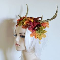 Diy Antlers, Antler Crown, Hexagon Tattoo, Doll Props, Goddess Crown, Headpiece Diy, Diy Crown, Photoshoot Props