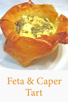 Feta & Caper Tart Smoked Salmon, Feta, Tart, Favorite Recipes, Holidays