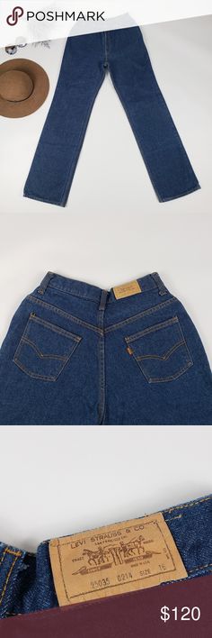 1970's Vintage Levi High-Rise Denim Mom Jeans 1970's Vintage Levi 25035 0214 Denim Jeans  Size 16 ( vintage sizing - I listed as a 27 based on waist measurements)  Dark wash  High Waist  Hugs waist + hips  Loose / relaxed fit Zip + Snap button closure  5 pocket  Approx. (Laying Flat)                Waist - 13.5"         Front Rise - 11.5"                Inseam  - 33.5"     Hips - 21"  Very flattering! Mom style jeans! Pair with a crop top! Levi's Jeans Maternity Levis, Vintage High-rise Levi's Bottoms, Levi's Full-length Jeans With Pockets, Levi's High-rise Bottoms With Button Closure, Vintage Levi's Full-length Bottoms, High Rise Denim, Vintage Levis, Levis Jeans, Size 16