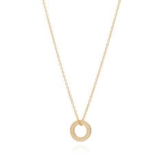 Circle of Life Open "O" Necklace - Gold Circle Charm Necklace, Elephant Charm Necklace, Open Circle Necklace, The Circle Of Life, Anna Beck, Emergency Care, Gold Charm Necklace, Elephant Charm, Gold Band Ring