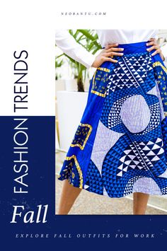 Liven up your fall work outfits with the Doris Panel Skirt. Ideal for the office, this knee-length circle skirt blends colorful African prints, a defined waist, and pockets. Pair it with a crisp shirt and heels, or sneakers for a casual outfit. Paneled Skirt, Printed Skirt