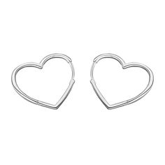 KIKICHIC 14k Gold Medium Thin Heart Hoops Earrings Hoops Earrings Gold, Heart Minimalist, Hoops Silver, Graduation Jewelry, Heart Lights, Best Friend Jewelry, Hoops Gold, Bridesmaid Gifts Jewelry, Heart Hoop Earrings