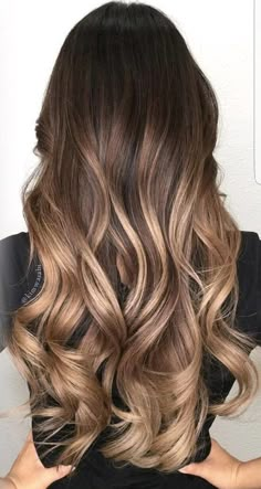 Balayage Hair Dark To Light, Long Hair Color 2024, Bronze Balayage, Ombre Hairstyles, Color Melt, Caramel Highlights