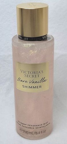 Victoria's Secret Bare Vanilla SHIMMER Fragrance Body Mist 8.4 FL OZ NEW Sealed. Z*/A 0.12 8.4.3 Shimmer Body Mist, Victoria's Secret Perfume, Lashes Fake Eyelashes, Night Skin Care Routine, Xmas Wishes, Victoria Secret Perfume, Fragrance Mist, Body Mist