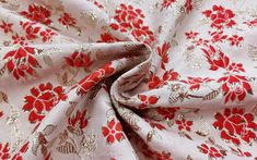 "High Grade Gold Line Solid Floral Brocade Clothing Fabric French Romantic Red Flower Pattern Satin Farbic for Dress Skirt Suit Coat ★Unit Conversion 1meter=1.09Yard 1 yard=91.4cm 1\"=2.54cm ★Style No. LC717 ★measurement Width: 140(cm) ★meterial polyester ★Price: The price is for 0.5 m. if you buy more than 0.5 m,it will be continuously in one piece ★ color:picture show ★Use for dress,clothing and some others ★ About the Shipping The listing is default standard shipping ,which we use China post Elegant Red Fabric For Festive Season, Elegant Red Festive Fabric, Elegant Red Fabric For Festive Occasions, Festive Red Brocade Fabric, Unit Conversion, Bridal Dresses Lace, Clothing Fabric, Embroidered Lace Fabric, Suit Coat