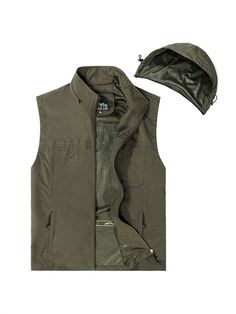 Product category: wide shoulder undershirtColor: black, khaki, army green, darkblueSize:M,L,XL,2XL,3XL,4XL,5XL,6XL,7XLLength:WaistApplicable season: fallNeckline shape: stand-up collarStyle details: vest Khaki Windproof Windbreaker For Hunting, Outdoor Techwear Vest, Techwear Outdoor Vest, Fall Khaki Tops For Outdoor, Military Style Khaki Windbreaker For Outdoor Activities, Military Style Outdoor Vest Outerwear, Cotton Military Tops For Outdoor Activities, Techwear Vest For Fall Outdoor Activities, Fall Outdoor Techwear Vest