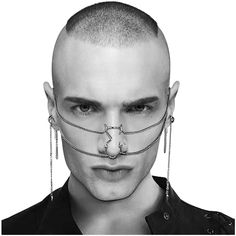 PRICES MAY VARY. Easy to match - This silver facial jewelry Irregular Mask is suitable for any gender and any occasion , add to your fashion style with new feeling. Provide a variety of styles of face Chain and Steel Lip Jewelry, enjoy free collocation. Quality - This Liquid Face Chain Cyber Punk Hollow Mask is made of Titanium Metal. It lays comfortably over the nose with Lightweight metal that comfortable for long wear. With your posture to create a sense of movement. Super Attractive - The Si Nose Accessories, Facial Jewelry, Hollow Mask, Make Up Party, Jewelry Headpiece, Futuristic Y2k, Face Chain, Lip Jewelry, Headpiece Accessories