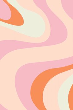 an abstract pink and orange background with wavy lines