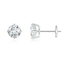 These 14k white gold classic lab-grown diamond stud earrings allure with their simple yet elegant look. The round lab-grown diamonds are held in a four-prong basket setting and look scintillating like celestial stars. Celestial Stars, Diamond Jewelry Earrings, Basket Setting, Solitaire Setting, Solitaire Diamond, Diamond Stud Earrings, Basket Sets, Diamond Stud, Diamond Earrings Studs