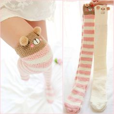 Material:+Cotton Style:+style1,+style2,+style3,+style4, Size:+Free+Size Kawaii Stockings, Students Cartoon, Cartoon Coral, Plaid Stockings, Estilo Harajuku, Cute Stockings, Lace Tights, 2018 Fashion, Kawaii Clothes