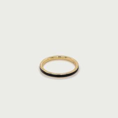 The Manhattan Band in Midnight Black – ASHITA Minimalist 14k Gold Band Ring, Minimalist 14k Gold Band, Yellow Gold Rings With Black Enamel In 14k Gold, 14k Yellow Gold Rings With Black Enamel, Classic Black Enamel Ring In 14k Gold, Classic 14k Yellow Gold Enamel Ring, Minimalist Yellow Gold Enamel Ring For Formal Occasions, Minimalist 14k Gold Enamel Ring, 14k Gold Bands With Polished Edges