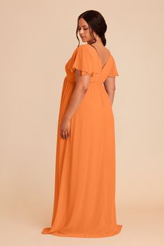 Hannah Empire Dress - ApricotHannah Empire Dress - Apricot Rust Orange Dress, Tangerine Dress, Empire Dress, The Wedding Date, Orange Dress, Pink Peonies, Empire Waist, Modest Dresses, Flutter Sleeve