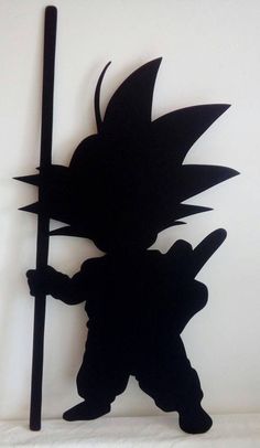 a paper cut out of a cartoon character holding a baseball bat