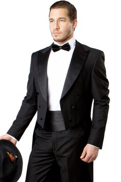 Mens Classic Full Dress Tail Tuxedo in Black Jessica Clark, Medieval Costumes, Holly Wedding, Next To Normal, Tail Dress, Instagram Men, Satin Belt, Medieval Costume, Tuxedo Shirts