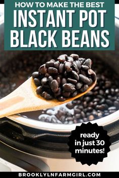 Looking into an instant pout filled with cooked black beans Mexican Family Dinner, Instant Pot Black Beans, Mexican Side Dish, Taco Side Dishes, Family Dinner Night, Mexican Night, Dried Black Beans, Mexican Side Dishes, Black Bean Recipes