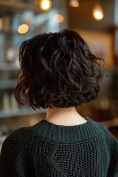 70 short bob haircuts For Sexy Look In 2024. See # 58 Layered Bob Curly Hair, Thick Wavy Bob, Chic Bob Haircut, Short Thick Wavy Hair, Layered Wavy Bob, Choppy Bobs, Medium Short Haircuts, Short Wavy Haircuts, Wavy Bob Haircuts