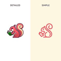 two logos with different types of animals and letters that spell out the word,'s