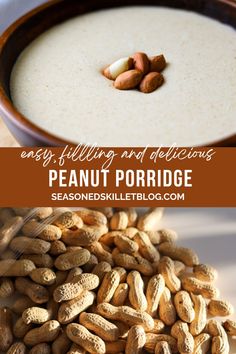 Peanut Porridge Creamy Oats Porridge, Peanut Porridge, Banana Porridge Recipes, Comforting Breakfast, Jamaican Desserts, Oats Porridge