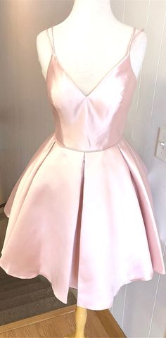 Simple Homecoming Dresses, Formal Ball Gown, Hoco Dresses Short, Pink Homecoming, Satin Homecoming Dress, Pink Homecoming Dress, Thanksgiving Design, Graduation Dresses