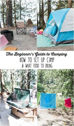 the beginner's guide to camping how to set up camp and what food to bring