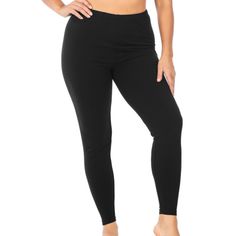 Plus Premium Cotton Full Length Leggings. So Comfortable And High Quality!! Total Waist: 30", Inseam: 27" Approx. - Measured From 1x Black Fitted Leggings With 5-inch Inseam, Black Full-length Comfort Stretch Leggings, Black Mid-rise Yoga Pants For Loungewear, Black Mid-rise Activewear For Loungewear, Black Stretch Leggings For Loungewear, Black Comfort Stretch Leggings, Black Stretch Full-length Jeggings, Black Tight Mid-rise Leggings, Comfort Stretch Black Leggings For Pilates