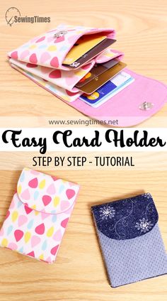 the easy card holder step by step guide