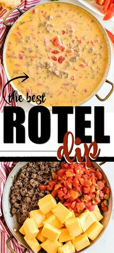 the best rotel one recipe is made with cheese, tomatoes and other ingredients to make it