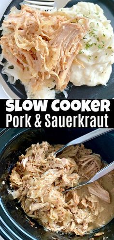 slow cooker pork and sauerkraut is the best way to cook it