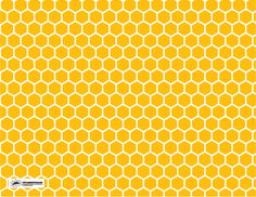 a yellow and white pattern with hexagonal shapes