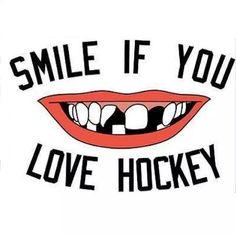 smile if you love hockey sticker