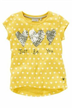 Buy Heart T-Shirt (3-16yrs) from the Next UK online shop Girl General, Knitwear Style, Heart T Shirt, Girls Wardrobe