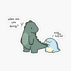 cute and lovable dinosaur quote sticker on redbubble Dinosaur Love Drawing, Boyfriend Cartoon Aesthetic, Dinosaur Boyfriend Gifts, Scrapbook Stickers Printable Boyfriend, Cute Couple Stickers Aesthetic, Cute Couple Stickers For Scrapbook, Cute Stickers For Boyfriend, Sorry Doodles For Him, Cute Doodle For Boyfriend