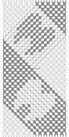 the pattern is made up of squares and dots