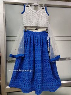 Product: Custom made girls kids dress. Fabric: Lehenga- Soft thread work net Top - embroidery silk Dupatta - embroidered net Delivery Time : Please let me Know if you are ordering for any special dates kindly inform me for any dates or times frame you keeping in mind. Blue Lehenga Choli, Girls Lehenga, Blue Embroidered Dress, Kids Lehenga Choli, Top Embroidery, Kids Lehenga, Net Top, Blue Lehenga, Silk Dupatta