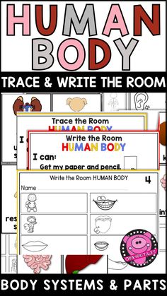 the human body worksheet with text and pictures for kids to learn how to use it