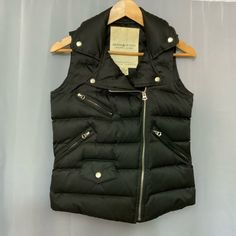 Size: Xs; Extra Small Brand: Denim & Supply; Denim & Supply Ralph Lauren Puffer Down Vest Color: Black W/ Silver Hardware Condition: Great Pre-Owned Like New; I'm Not Sure I Ever Even Wore This Style: Denim & Supply Ralph Lauren Motorcycle Puffer Zip Up Vest; Down/Feather Blend; Zip Pockets And Zip Closure; Snap Button Pocket; 60% Down 40% Feathers Please Reach Out W/ Any Questions! Grunge Edgy Biker Motochic Streetwear Cabincore Ralph Lauren Puffer, Zip Up Vest, Denim And Supply, Down Feather, Down Vest, Puffer Vest, Silver Hardware, Snap Button, Denim Women