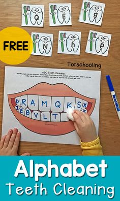 Teeth Cleaning Activity, Dental Health Preschool, Dental Health Activities, Dental Health Month, Health Activities, Tot School, Oral Health Care, Teeth Care, Preschool Activity