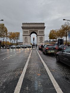 Arc de Triomphe under the thick Paris clouds on a rainy day in November Paris November Aesthetic, Paris In November, Rainy Paris, Paris November, Paris Streets, Travel Paris, Paris Home