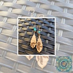 Just in! This unique Southwestern Asymmetrical Engraved Wood Turquoise Earrings, western jewelry, pendant earrings, boho feathers, antler skull, dreamcatcher for $33.0. #DropEarrings #AntlerSkull #LaserEngraved #GiftForWomen #southwestern #OOAK #copper #TurquoiseJewelry #DangleEarrings #asymmetrical Bohemian Etched Teardrop Jewelry, Bohemian Etched Dangle Jewelry, Earrings Western, Easy Jewelry, Boho Feathers, Owl Earrings, Planner Charms, Owl Jewelry, Zipper Charms