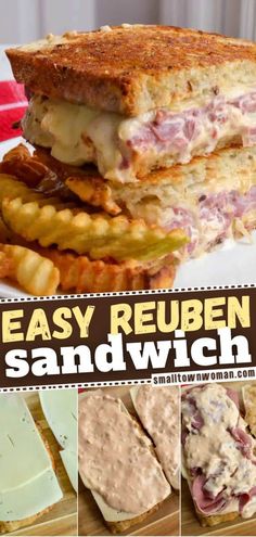 this easy reuben sandwich recipe is the perfect way to use up those leftover sandwiches