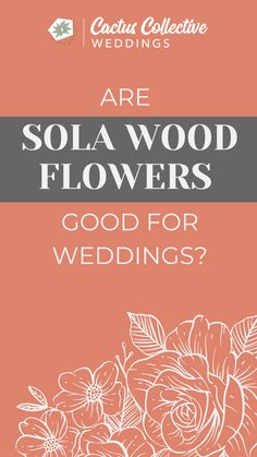 Discover Sola Wedding Flowers and why this wedding flower idea is the absolute best way to go when deciding on wedding flowers and decor for your special day! Follow Cactus Collective Weddings Right here for more wedding genius! Classic Wedding Flowers, Wedding Flower Ideas, Fun Wedding Decor, Beautiful Wedding Flowers, Eco Wedding, Fancy Wedding