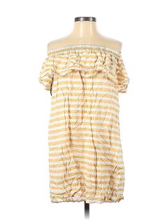 Forever 21 Casual Dress Size: Small Yellow Dresses - used. 100% Rayon, Off The Shoulder, Short, Strapless | Forever 21 Casual Dress: Yellow Dresses - Used - Size Small Cheap Forever 21 Summer Dresses, Yellow Dress, Casual Dresses For Women, Forever 21, Off The Shoulder, Off Shoulder Dress, Flapper Dress, Casual Dress, Casual Dresses