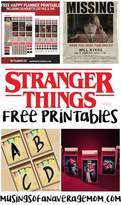 a collage of pictures with the words,'free printables'and images